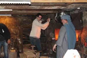 Forge du Luguet: groupe visite.